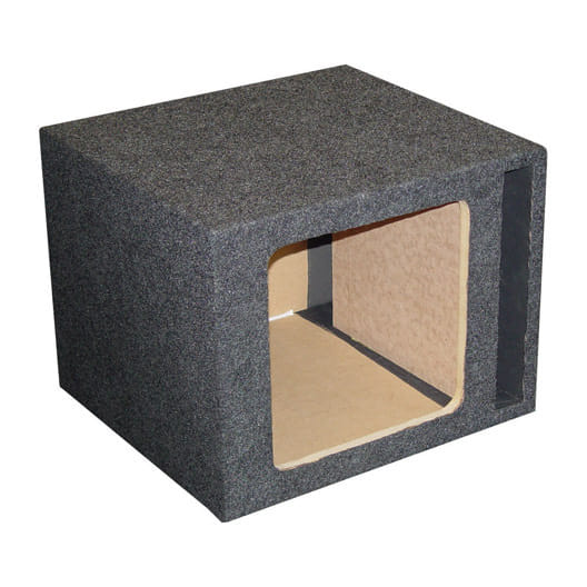 QPower Single Square 12" Slot Ported Empty Woofer Enclosure