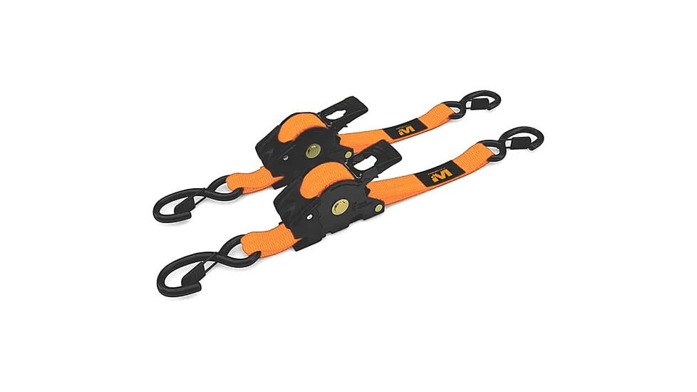 1"X10' Retractable Ratchet Straps 2 Pack