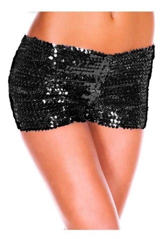 High Waist Sequins Women's Shorts