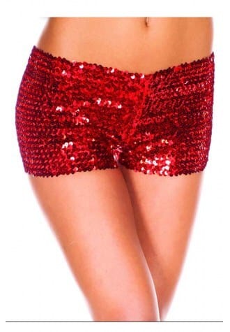 High Waist Sequins Women's Shorts