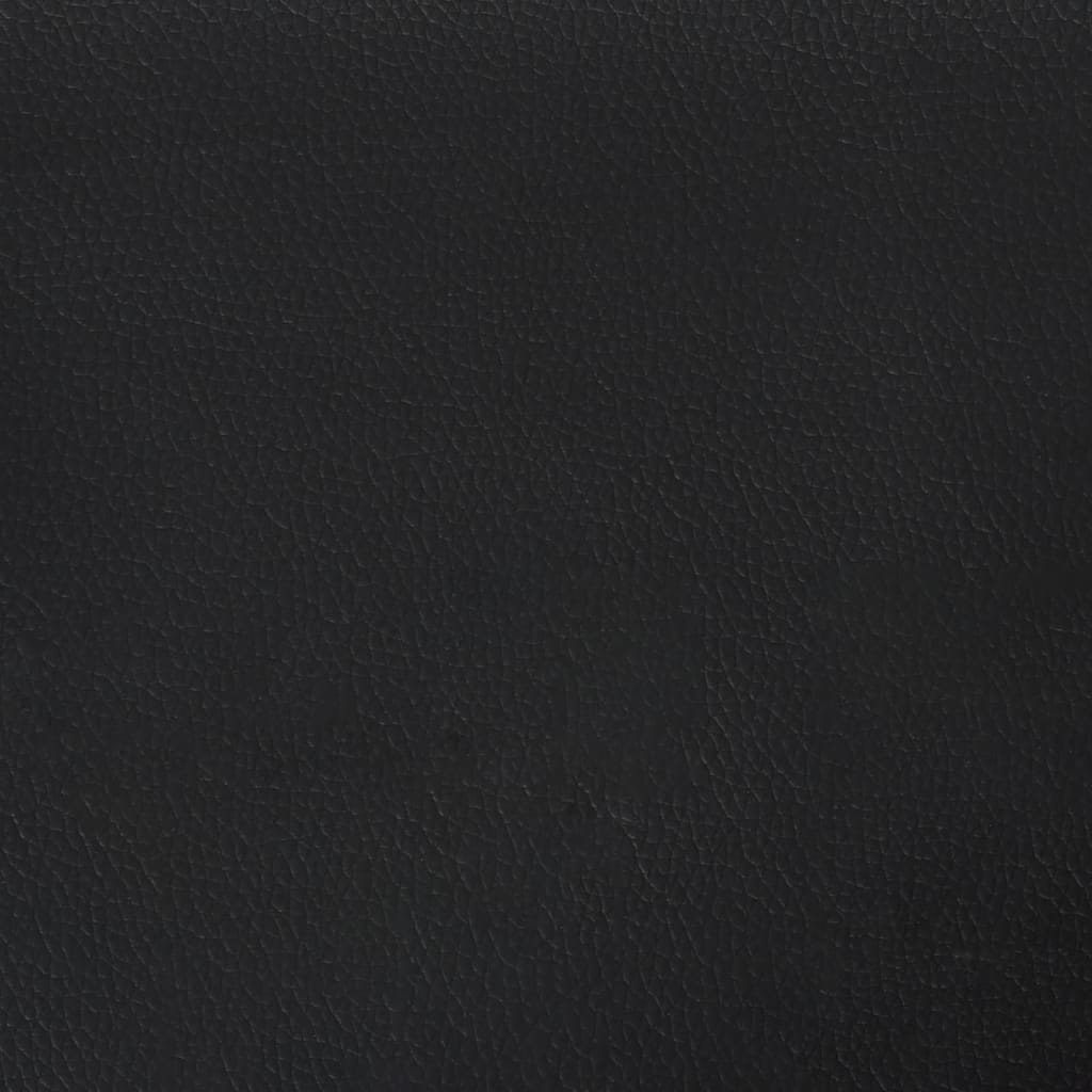 Bed Frame without Mattress Black 76"x79.9" King Faux Leather