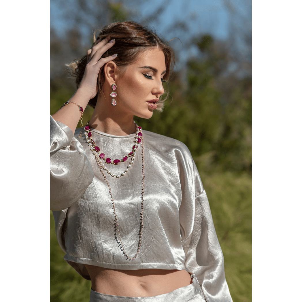 Sophie Beige Crop Top