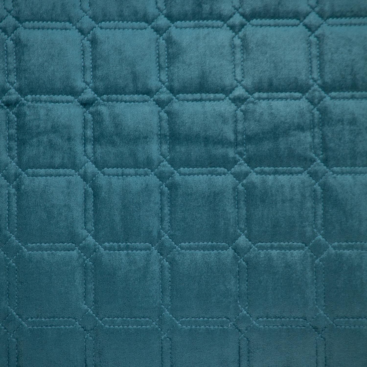 20" Teal Cotton Blend Throw Pillow