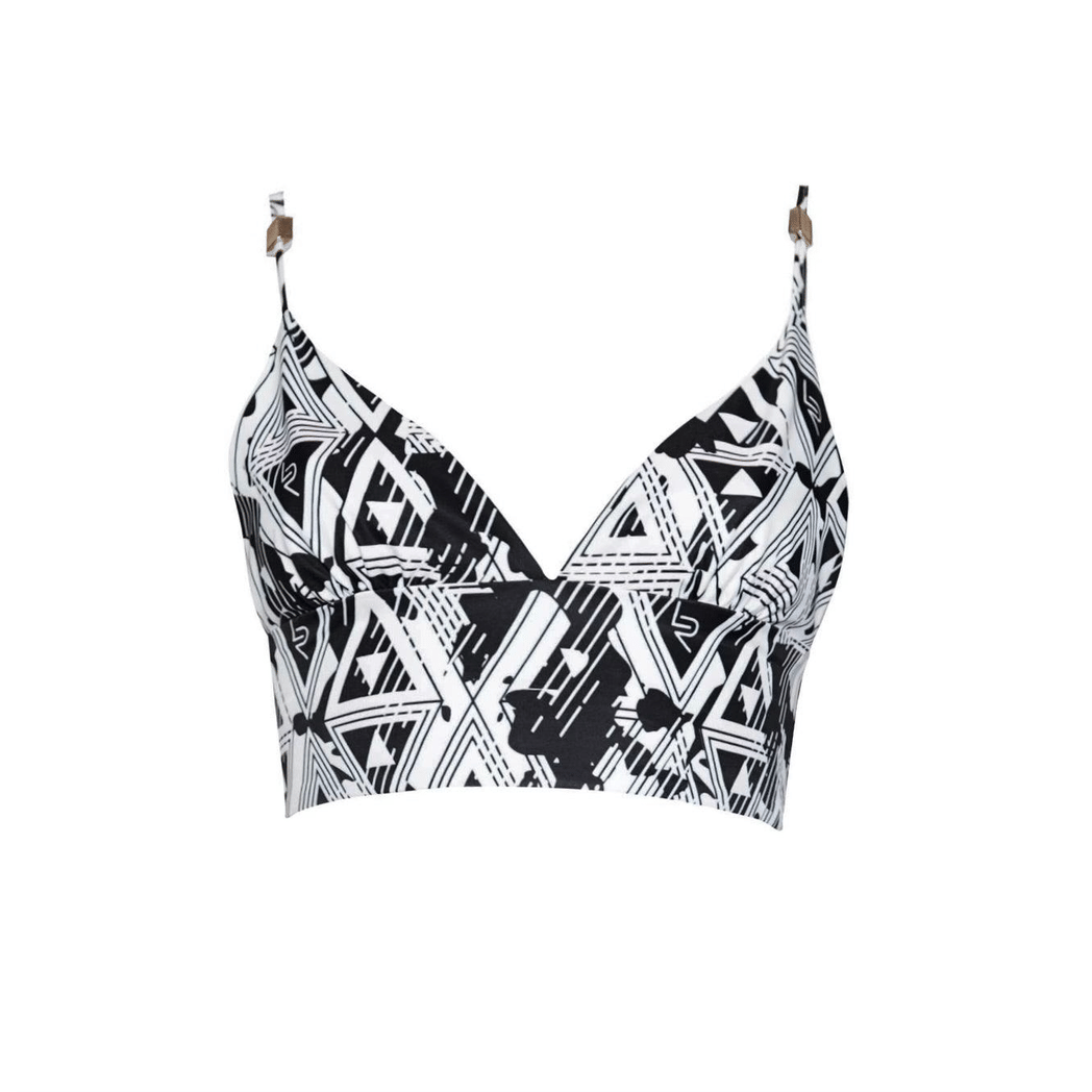 Amour Geometric Crop Top/ Bra top