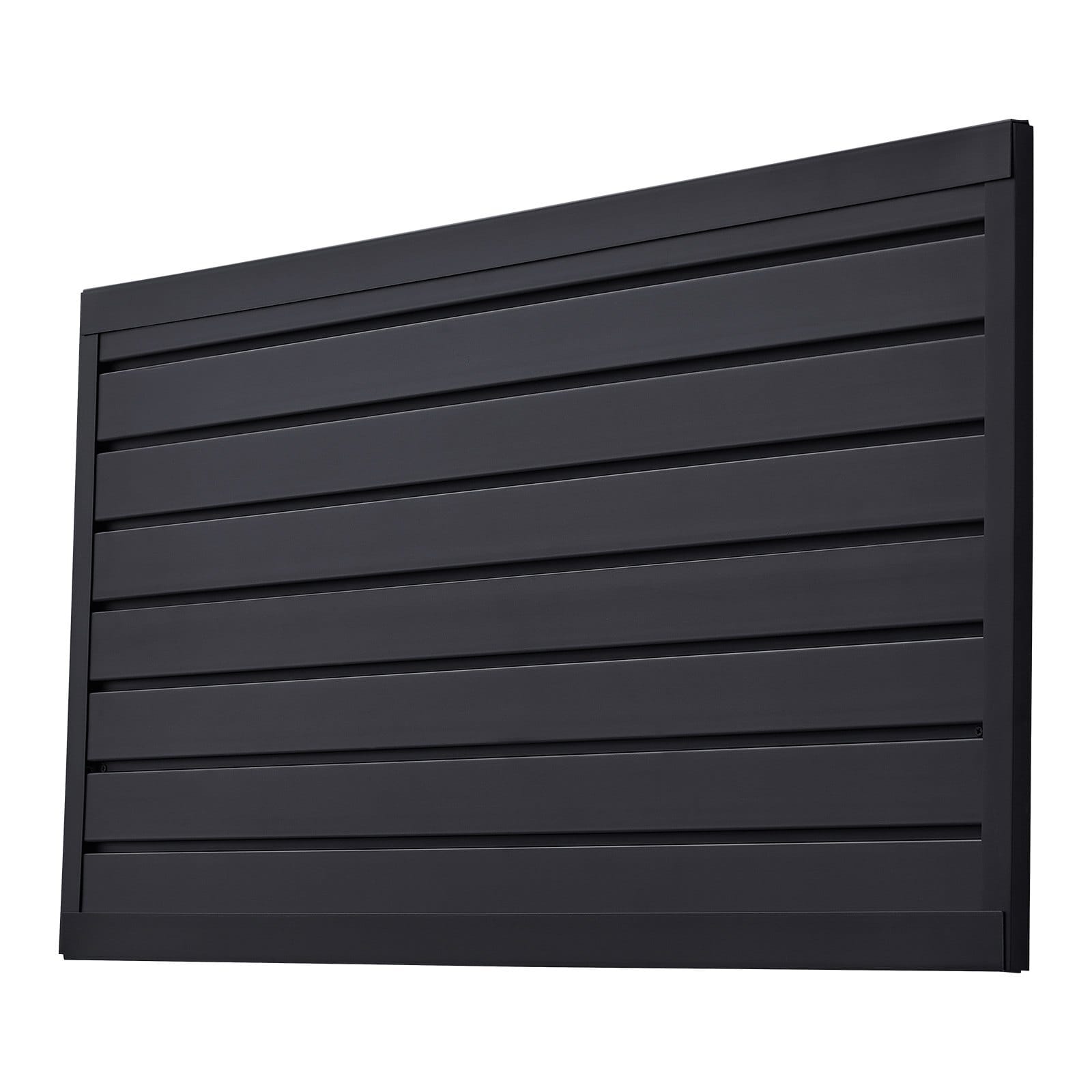 Slat Wall Paneling, 2 x 4 ft, PVC Garage Slatwall with Modular Design, Black Slat Wall Easy-to-Install Adjustable Slatwall Panel with Coupling Structure & DIY Cutting, Fits for Storage & Display