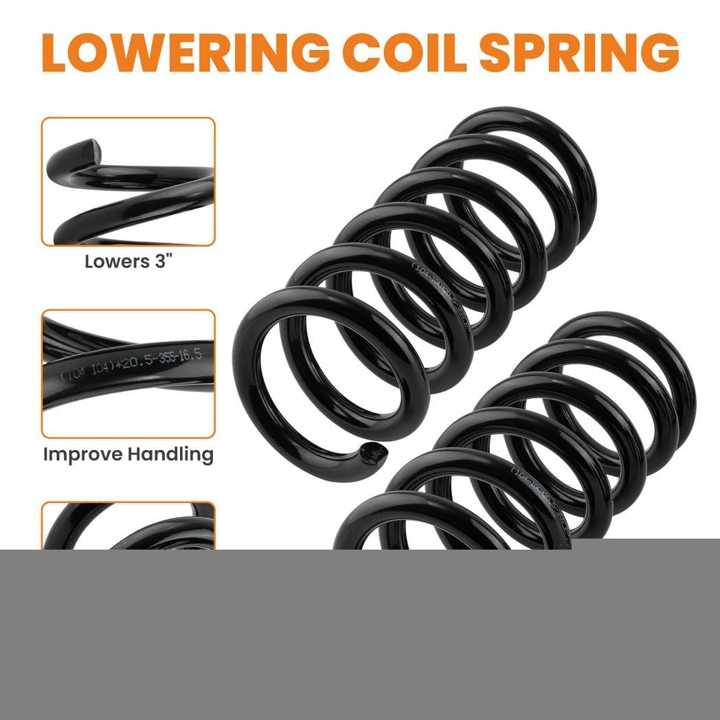 3" Front Lowering Coil Springs Drop Kit Fit For Chevy GMC C1500 Sierra Silverado C1500 1988-1998