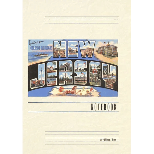 Vintage Lined Notebook Greetings from Glen Ridge, New Jersey - Paperback