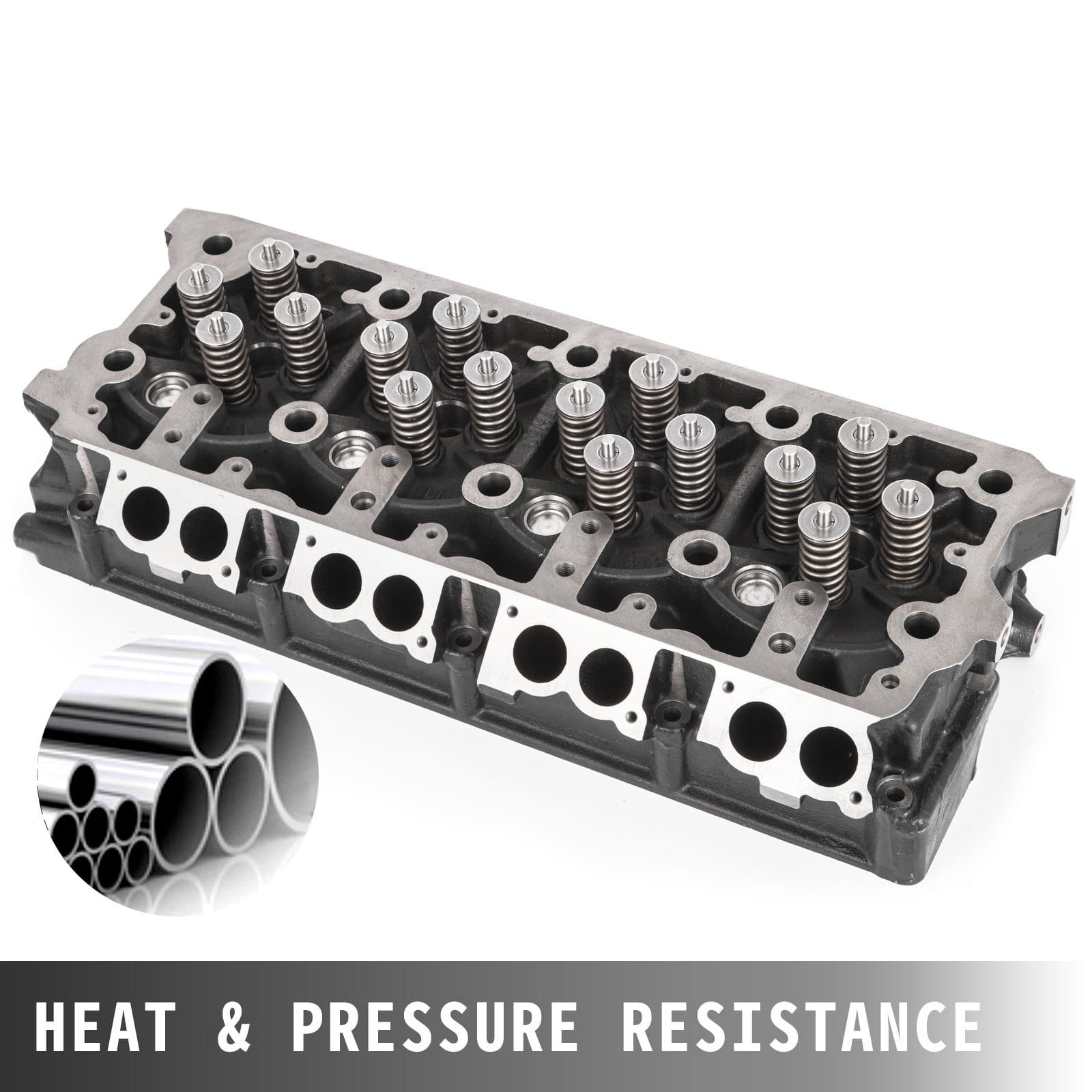 Cylinder Head Assembled, Engine Cylinder Head Assembly Replacement 6.4L, Cast Iron Cylinder Head Fit for 08-10 Ford F250 F350 F450 F550