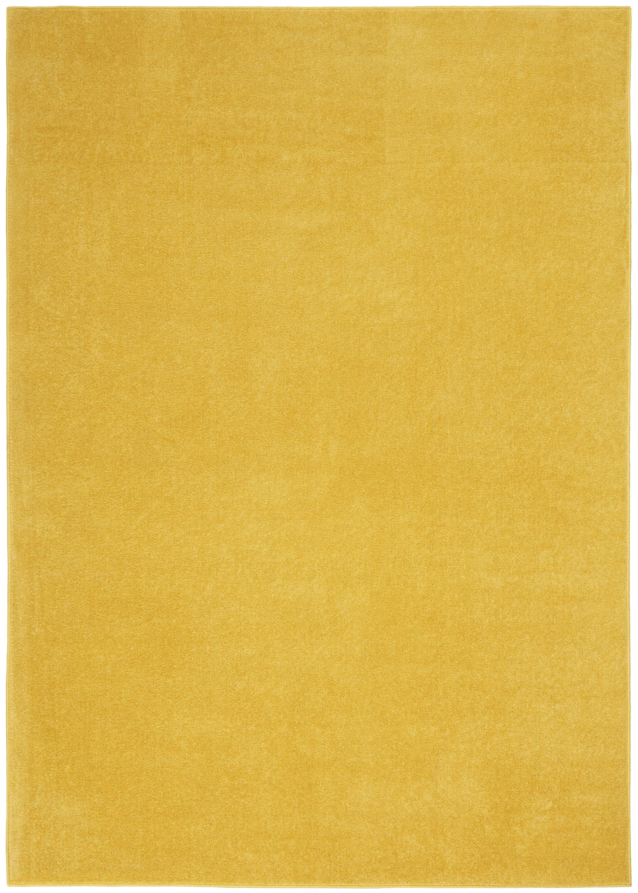 5' X 7' Yellow Non Skid Indoor Outdoor Area Rug