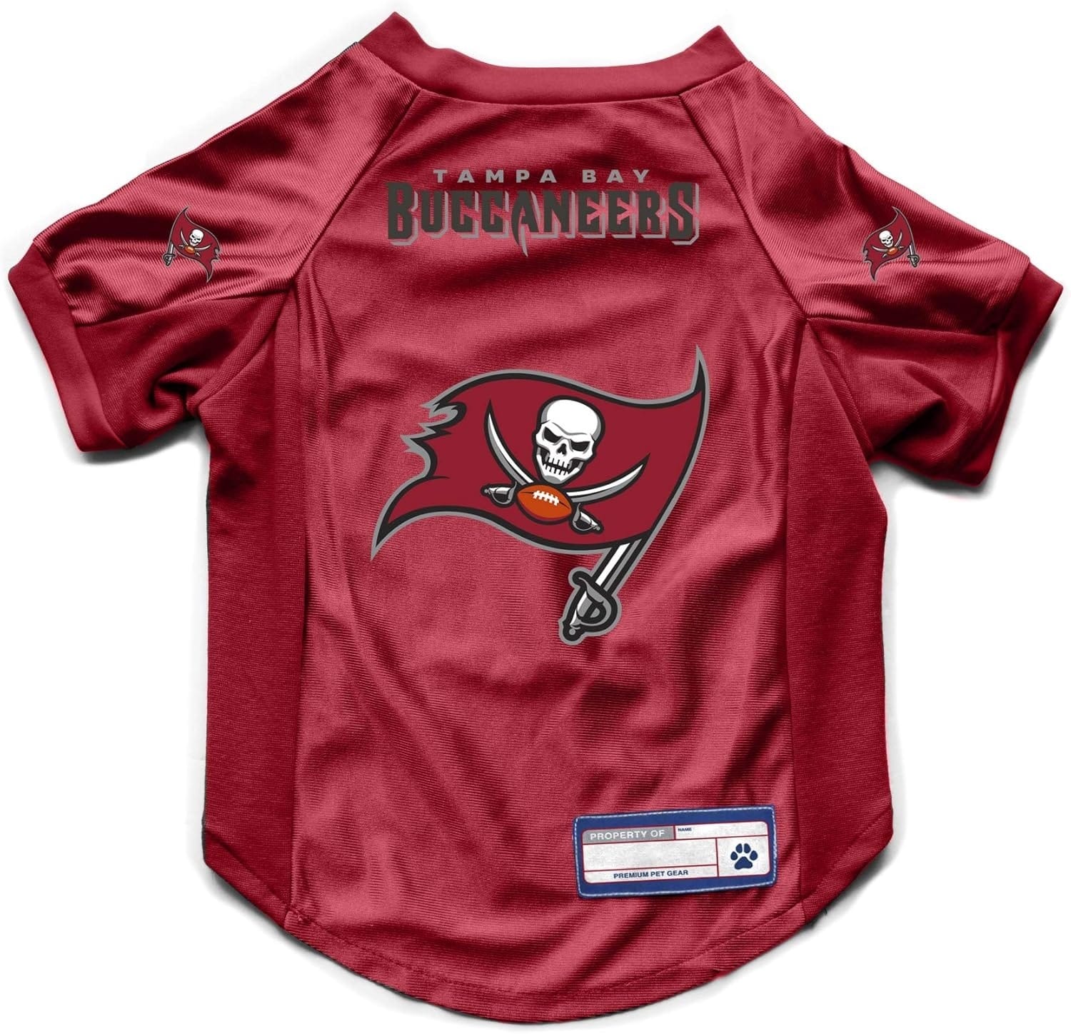 Tampa Bay Buccaneers Pet Jersey Stretch Size L
