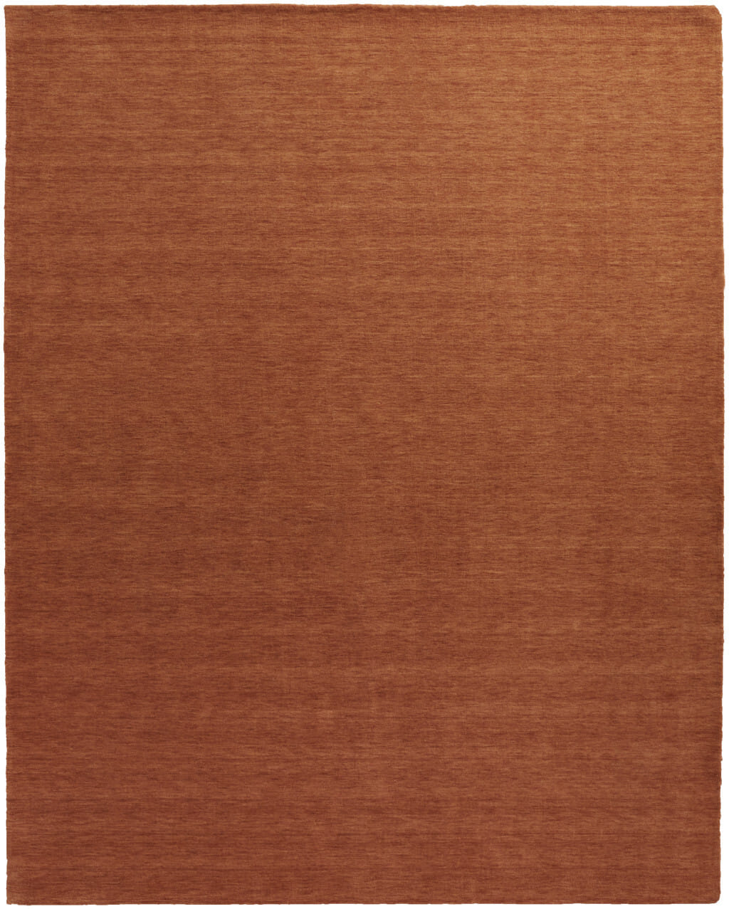 5' X 8' Orange Wool Hand Woven Area Rug