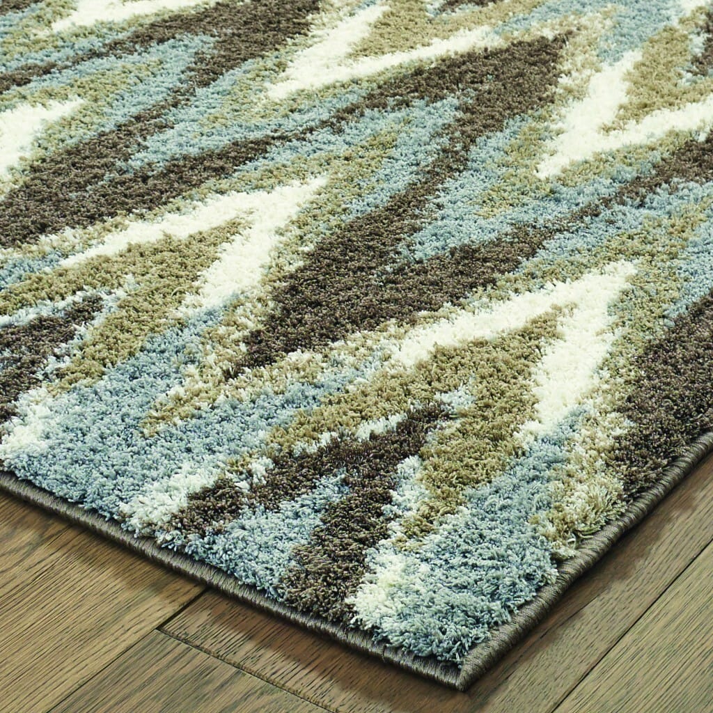 4' X 6' Gray And Taupe Ikat Pattern Area Rug