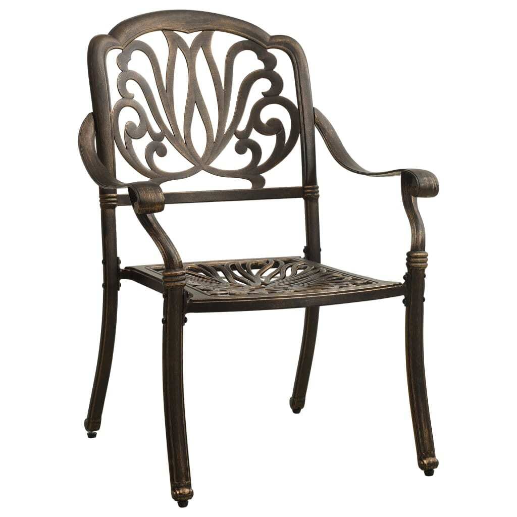 3 Piece Bistro Set Cast Aluminum Bronze