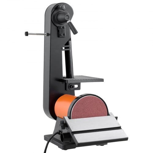 6" Disc Sander & 2" x 42" Belt Sander, 420W Professional Bench Belt Disc Sanders Combo with Multiple Angle Adjustments for DIY Woodworking, Furniture Refinishing, Knife Sharpening