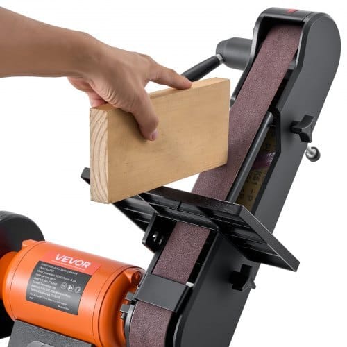 6" Disc Sander & 2" x 42" Belt Sander, 420W Professional Bench Belt Disc Sanders Combo with Multiple Angle Adjustments for DIY Woodworking, Furniture Refinishing, Knife Sharpening