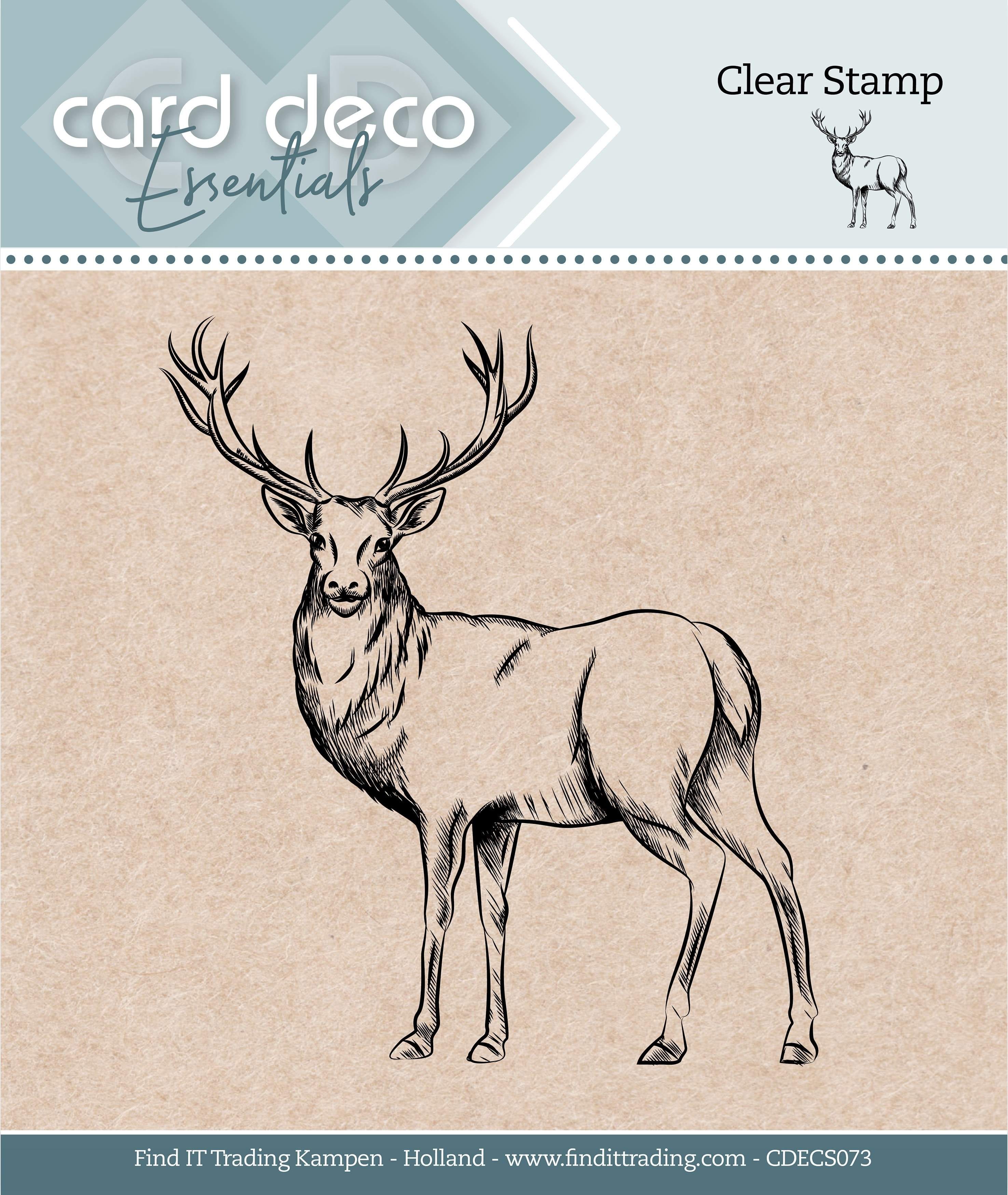 Find It Trading Card Deco Essentials Clear Stamp Deer