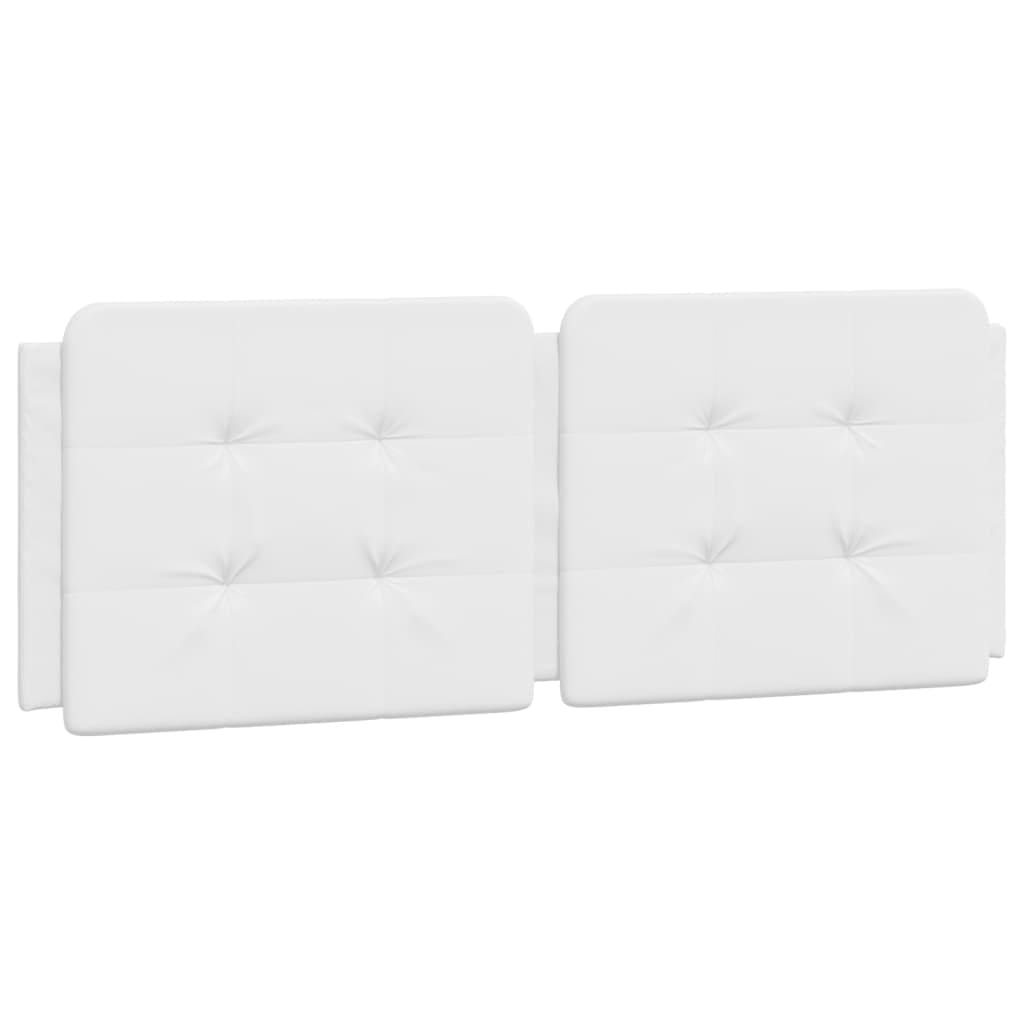 Headboard Cushion "Zadar" White 53.9" Faux Leather
