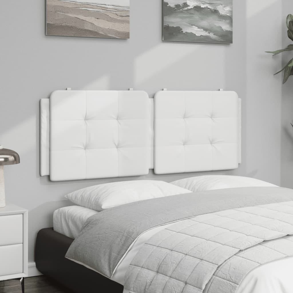 Headboard Cushion "Zadar" White 53.9" Faux Leather