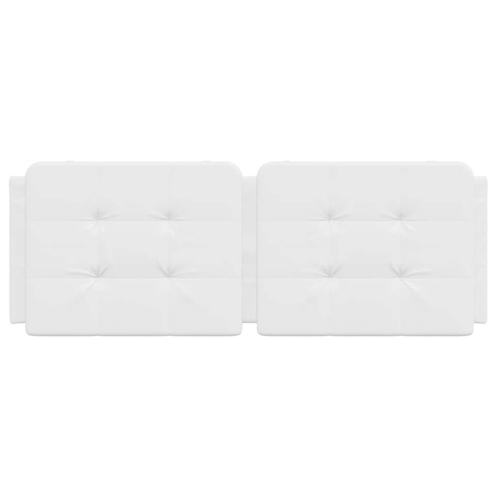 Headboard Cushion "Zadar" White 53.9" Faux Leather