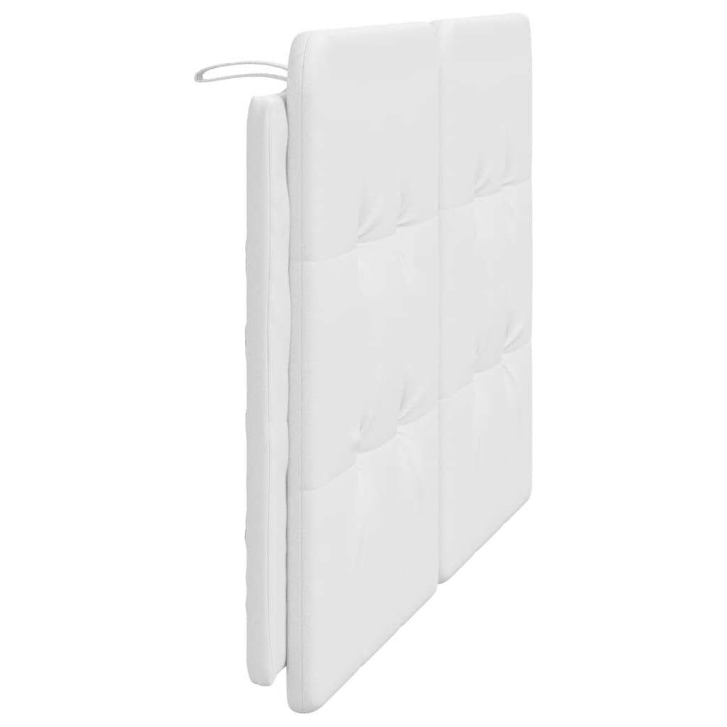 Headboard Cushion "Zadar" White 53.9" Faux Leather