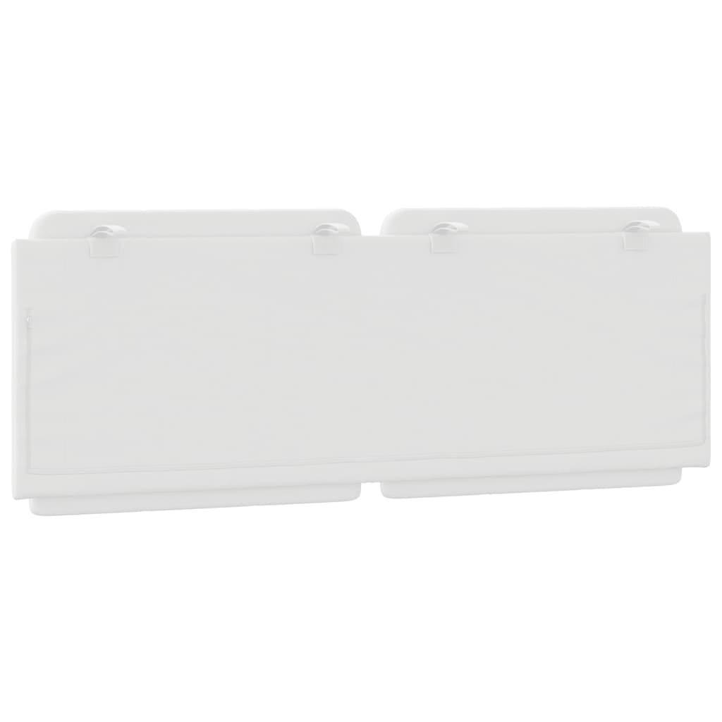 Headboard Cushion "Zadar" White 53.9" Faux Leather