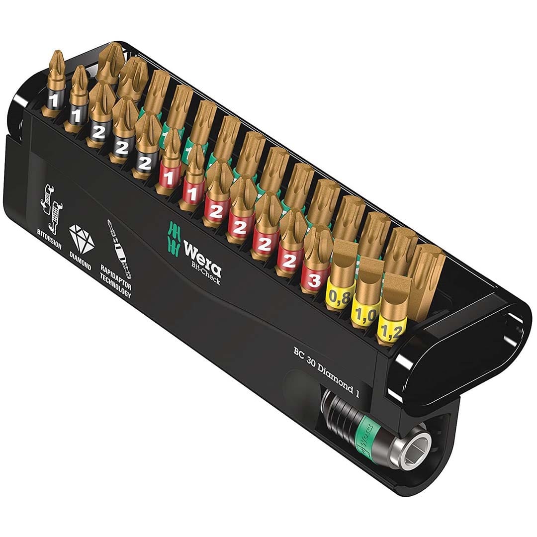 Wera Bit-Check with Diamond Coated Tips (30-Piece)