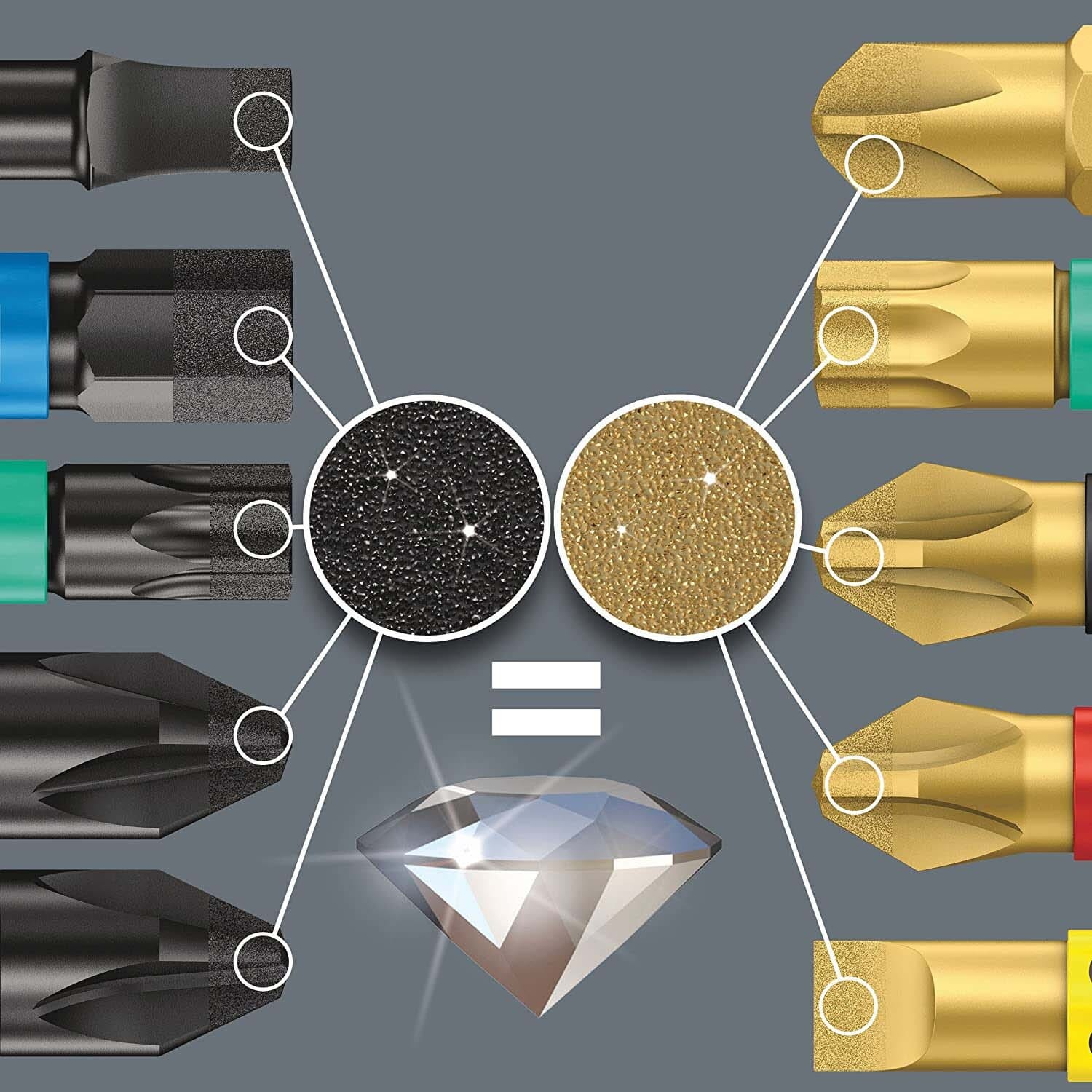 Wera Bit-Check with Diamond Coated Tips (30-Piece)