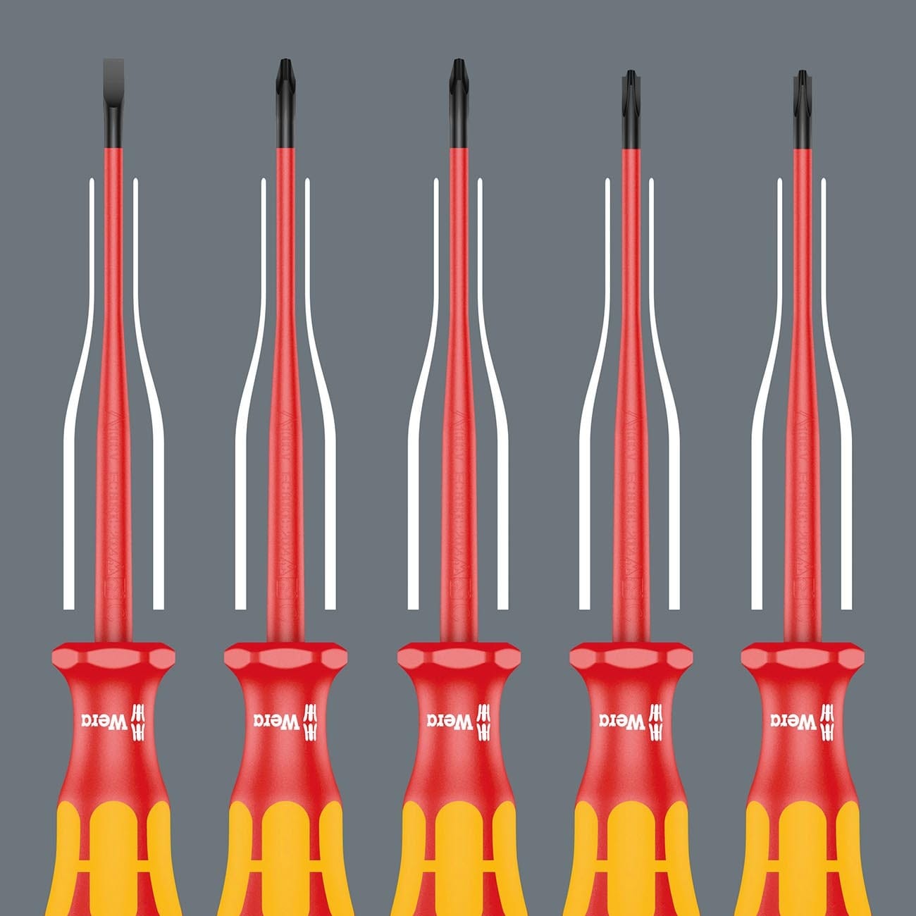 Wera VDE Insulated Screwdriver Set (7-Piece Set)