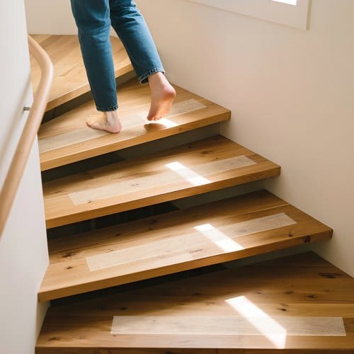Anti-Slip Tape, 30 FT x 4 inch Transparent Non-Slip Grip Tape for Indoor & Outdoor Use, Ultra-Clear Non Skid Traction Treads for Bathrooms Boats Stairs Pools, Safe & Comfortable for Bare Feet