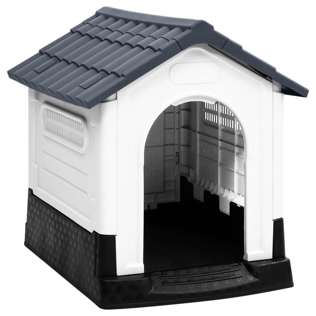 Dog House Grey 22.4x26.8x26.0" Polypropylene