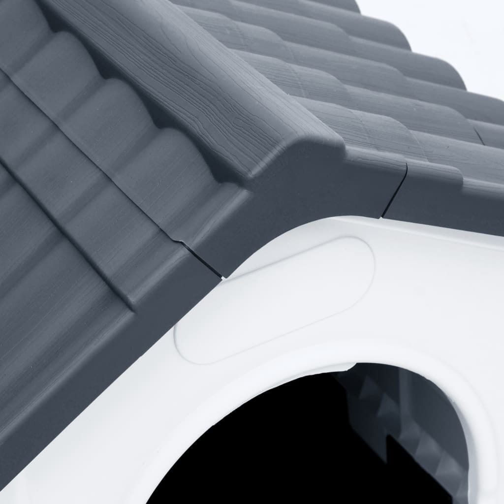 Dog House Grey 22.4x26.8x26.0" Polypropylene