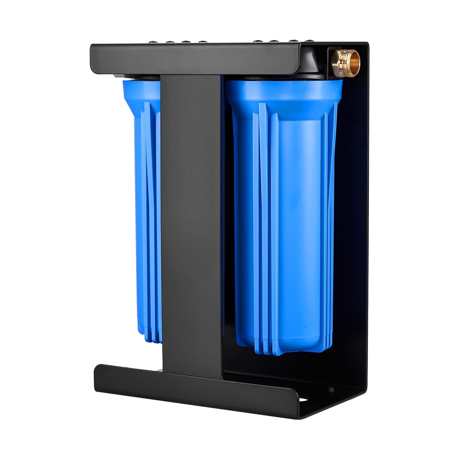 RV Water Filtration System, 2-Cartridge Water Filter System for Campers, Remove Chlorine, Bad Tastes, Odors, and Most Contaminants, RV Filter with Bracket for RVs, Boats, Vans