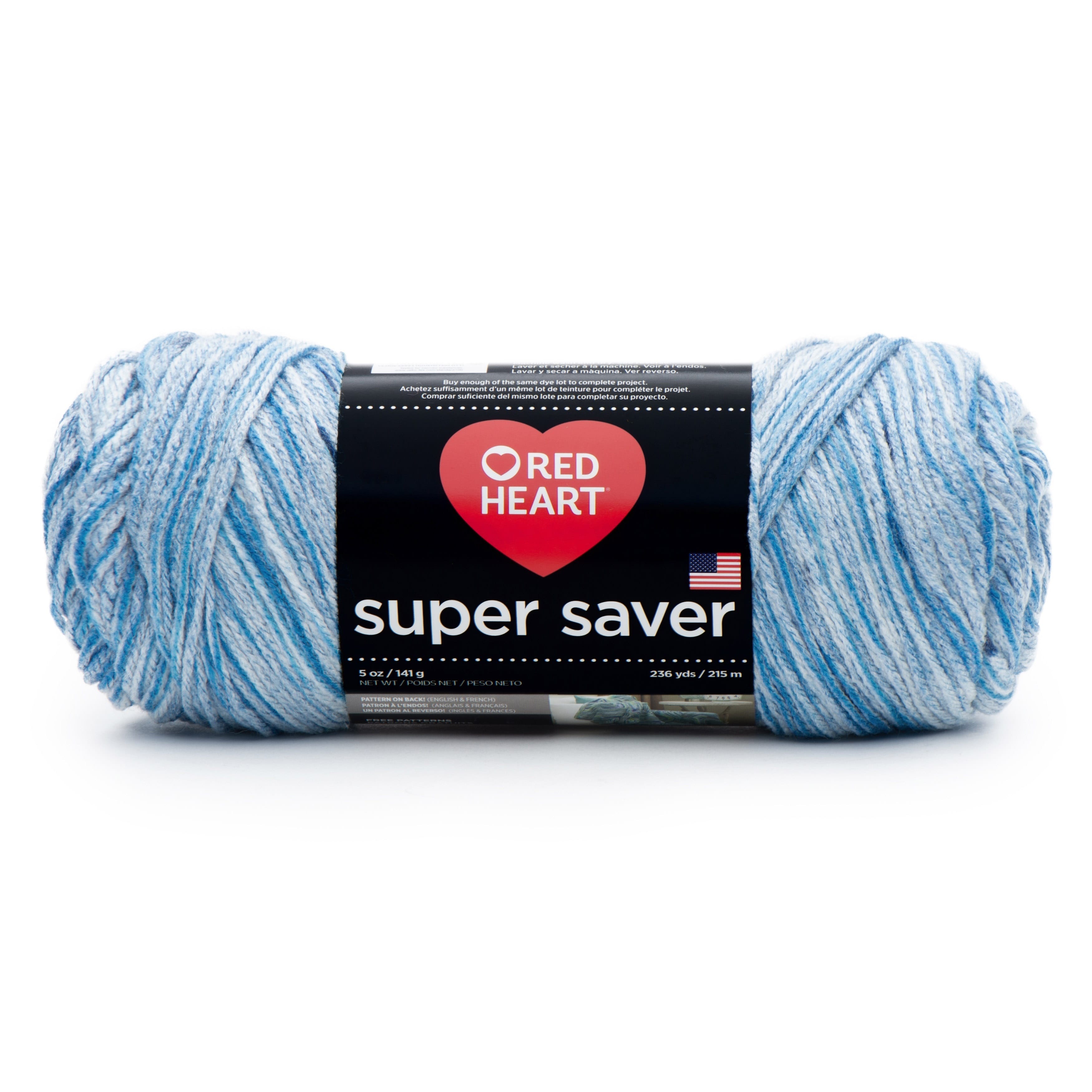 Red Heart Super Saver Yarn Lapis 1 Pack of 1 Skein
