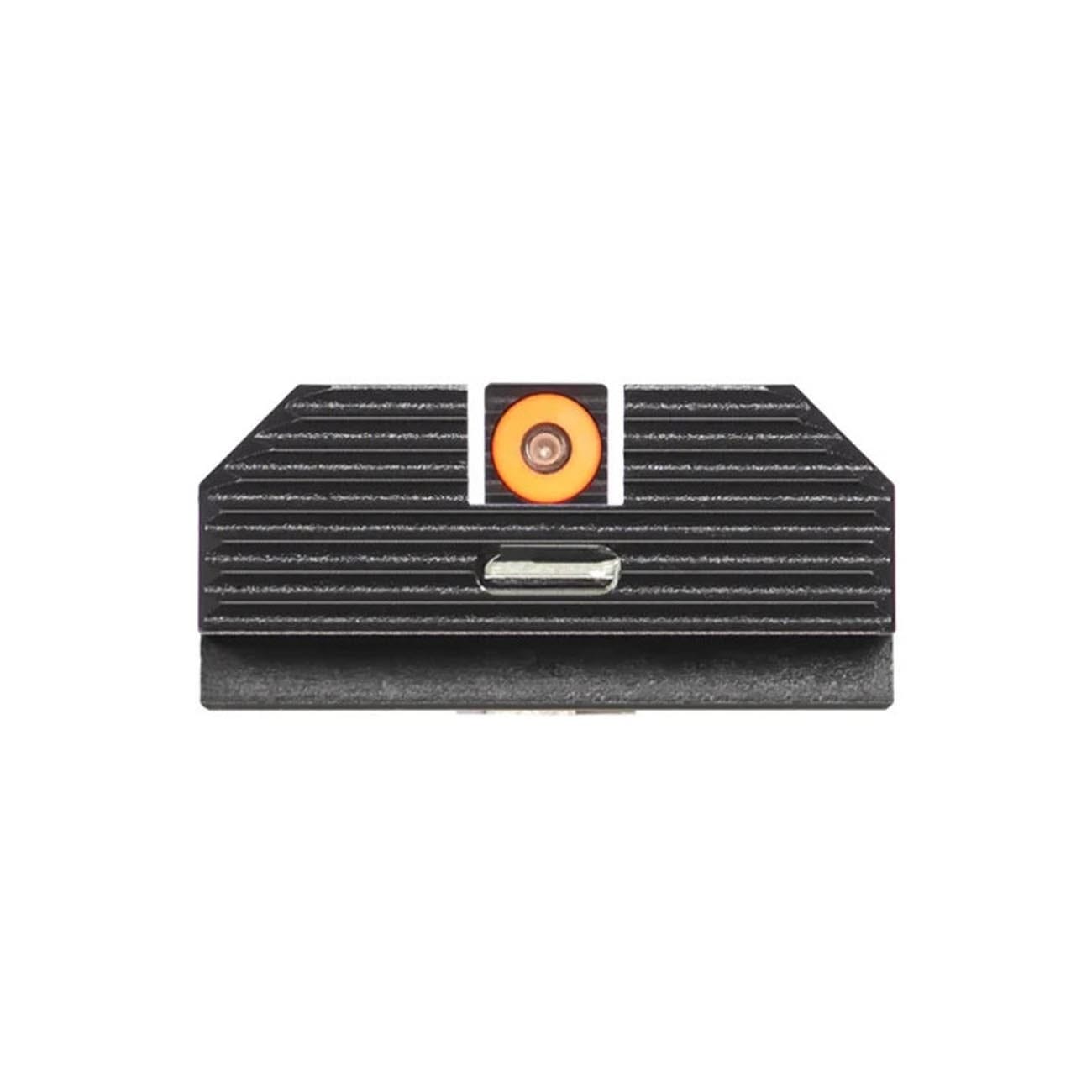 Night Fision Costa Ludus Night Sight Set for Glock 17/19/34 - Orange Tritium Front Ring/Tritium Blac