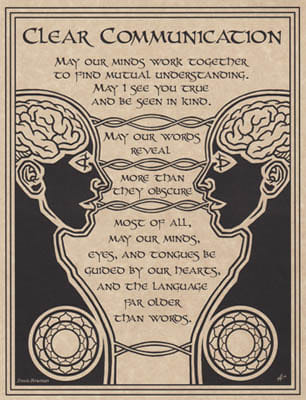 Prayer for Clear Communication poster
