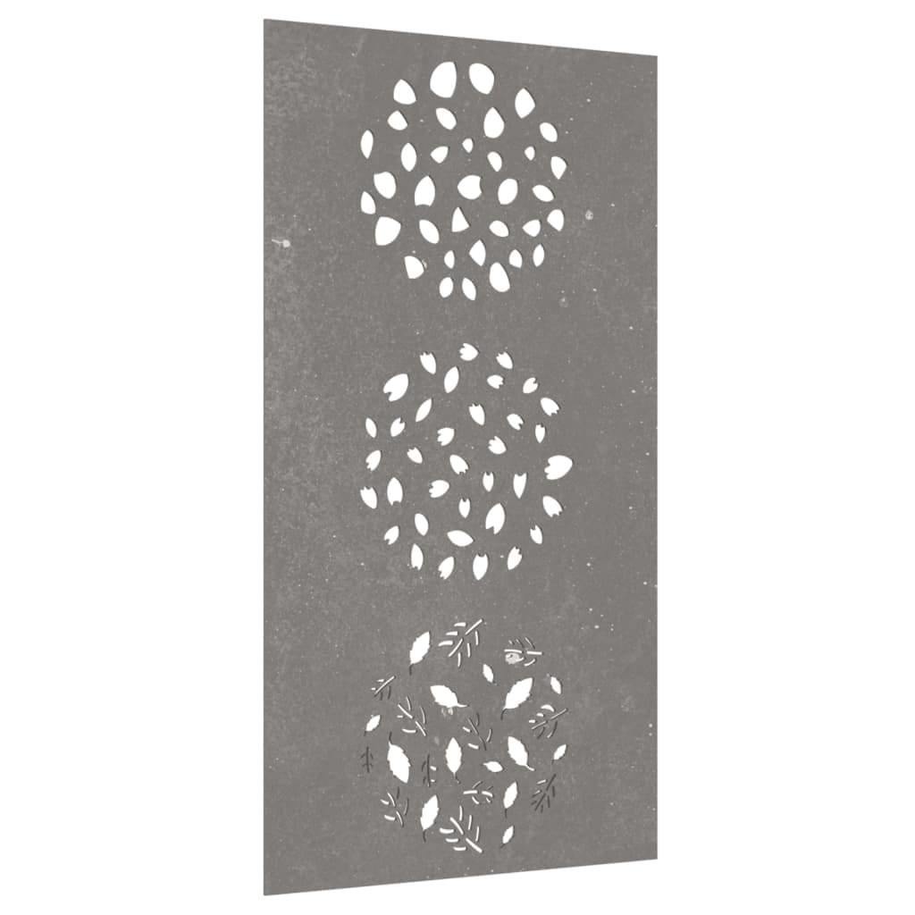Patio Wall Decoration 41.3"x21.7" Corten Steel Leaf Design