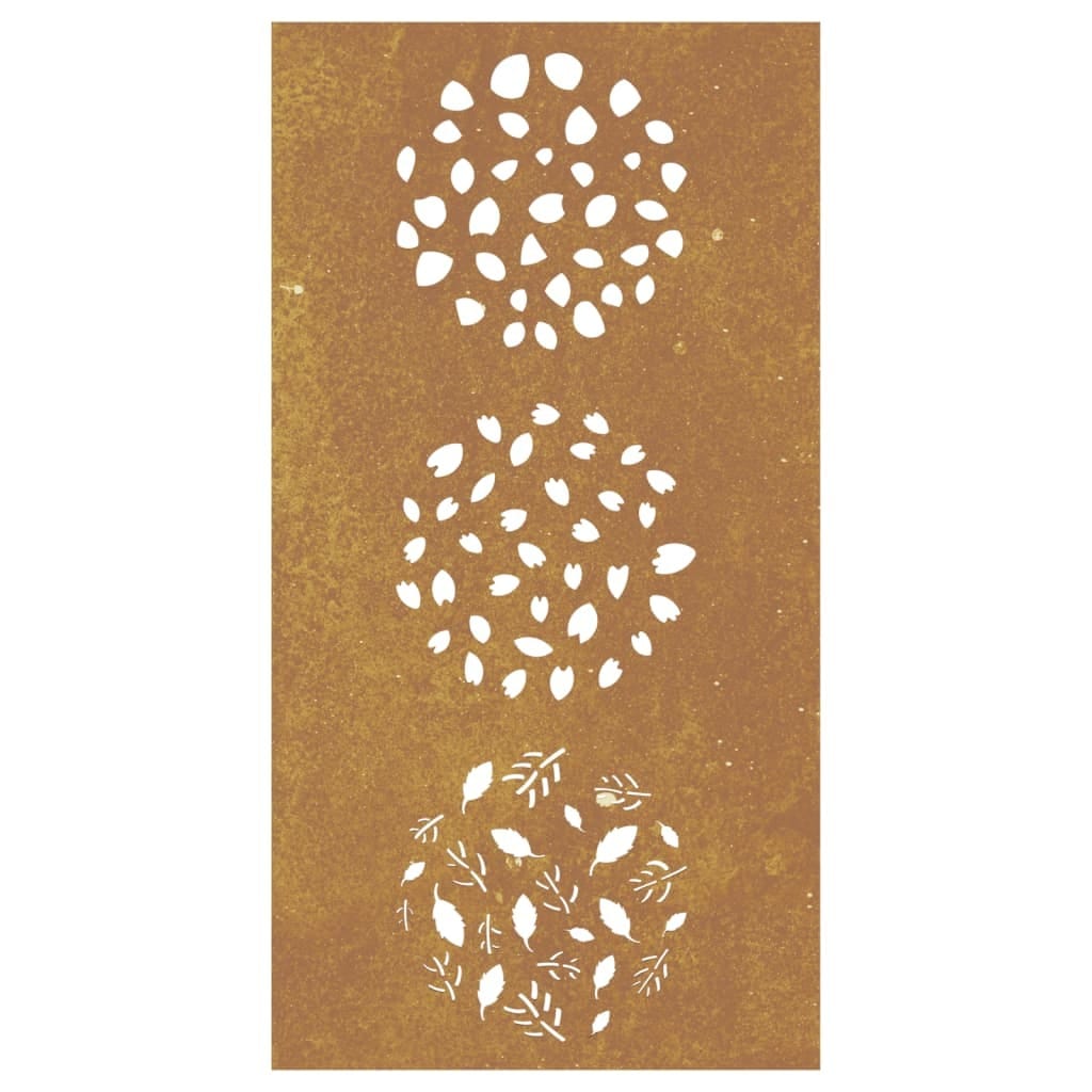 Patio Wall Decoration 41.3"x21.7" Corten Steel Leaf Design