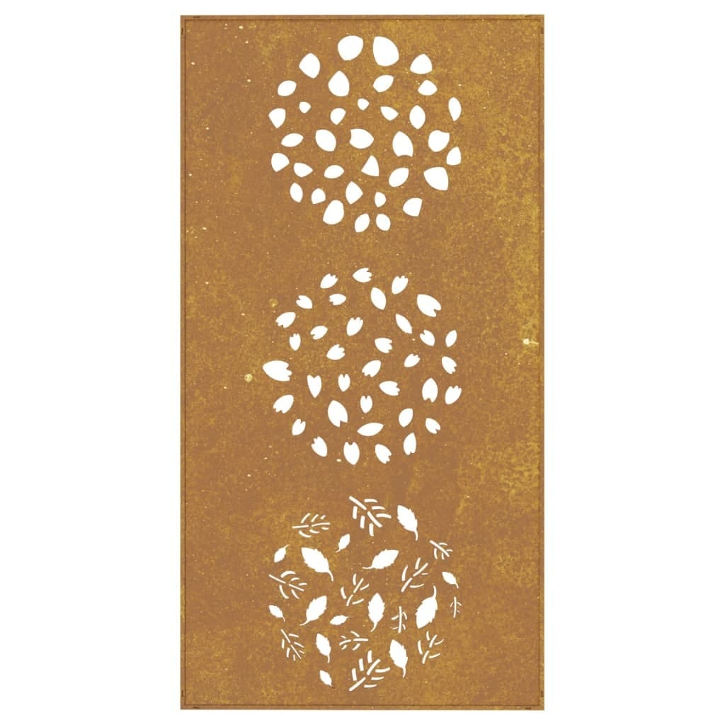 Patio Wall Decoration 41.3"x21.7" Corten Steel Leaf Design