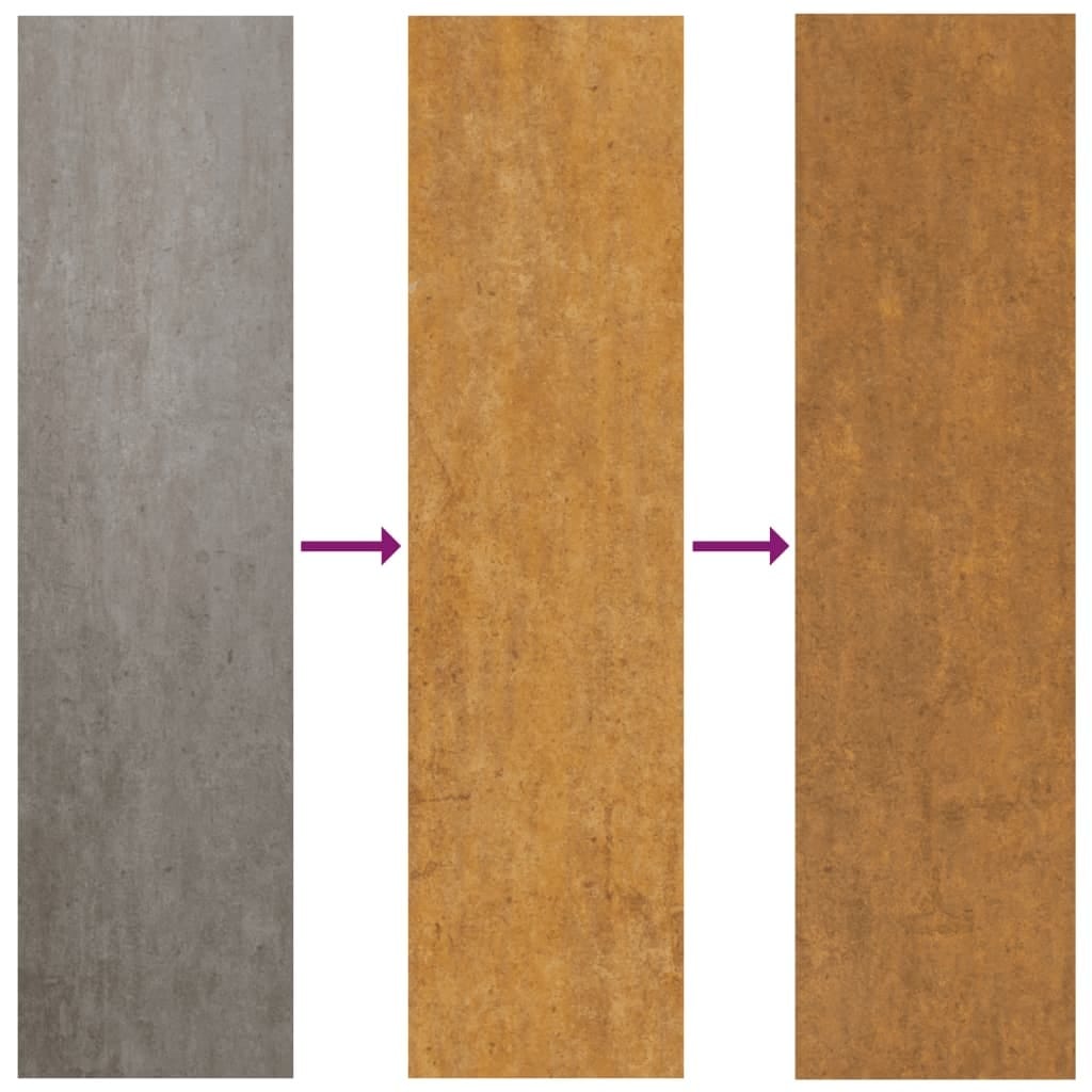 Patio Wall Decoration 41.3"x21.7" Corten Steel Leaf Design