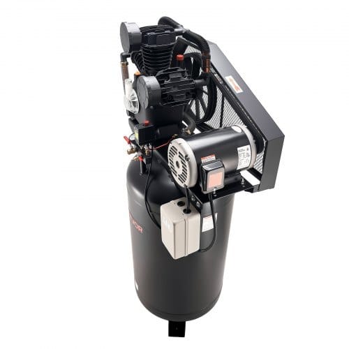 80 Gallons Heavy-Duty Air Compressor, 10HP 17 SCFM at 90PSI Air Compressors Max 175PSI, Oil-Lubricated Compressor Tank for Industrial Manufacturing, Large Workshops (230V 3-Phase, No Plug)
