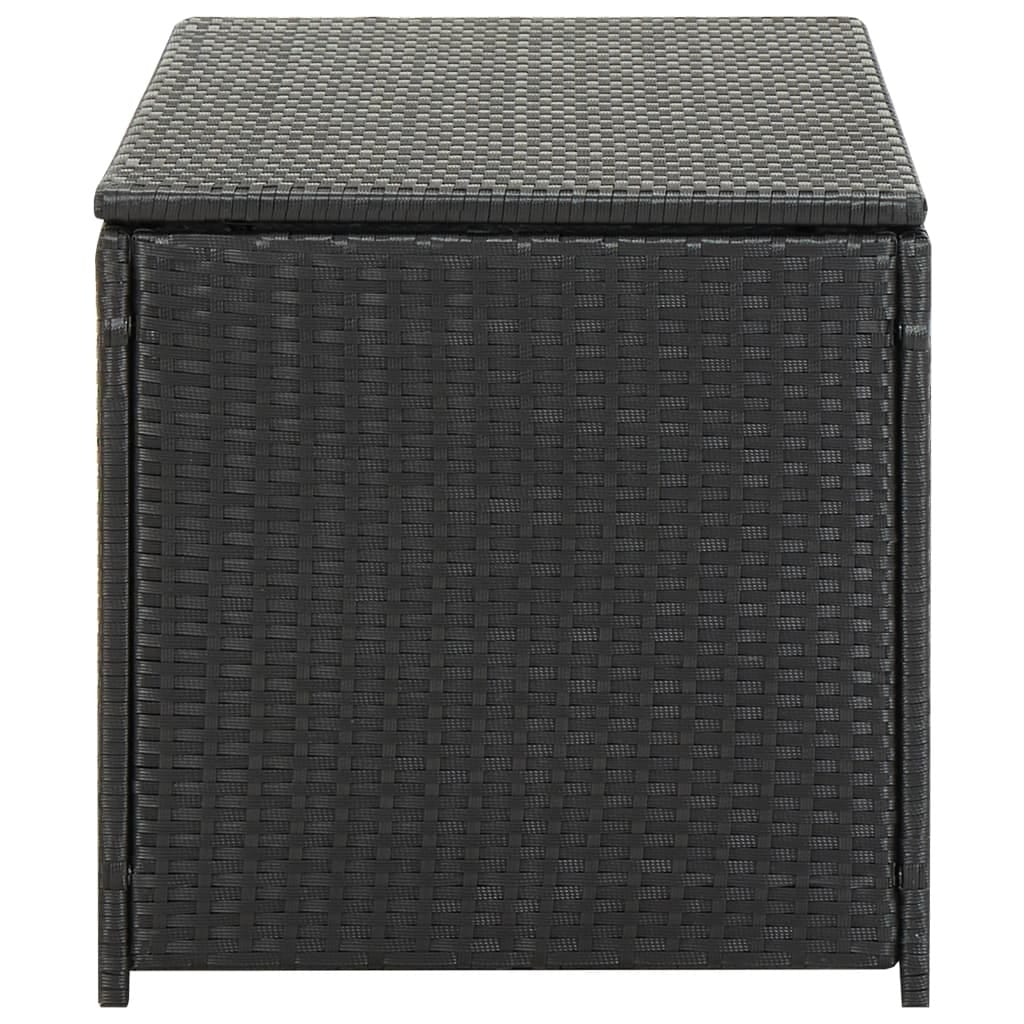 Patio Storage Box Poly Rattan 39.3"x19.6"x19.6" Black