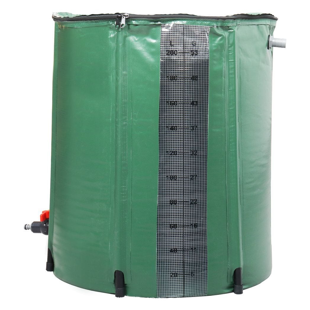 50gal PVC With Scale Rain Bucket Green