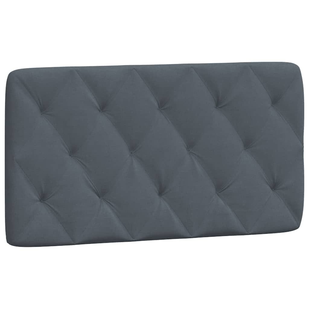 Headboard Cushion Dark Gray 39.4" Velvet