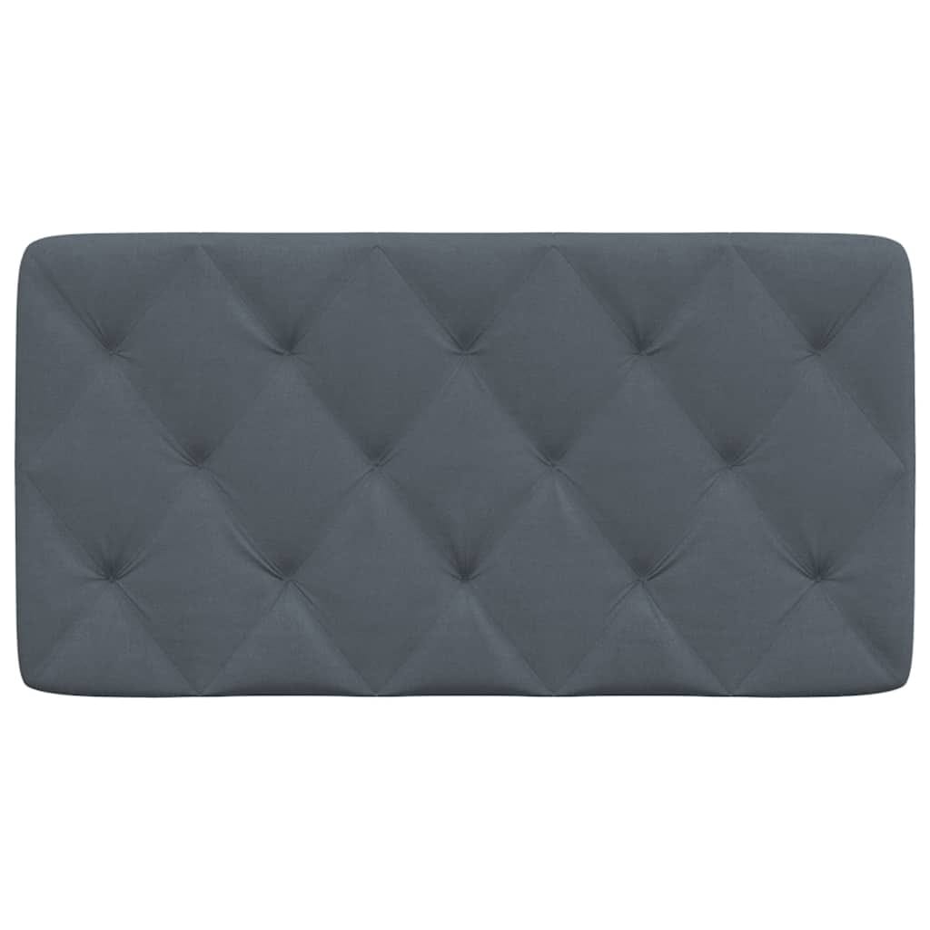 Headboard Cushion Dark Gray 39.4" Velvet