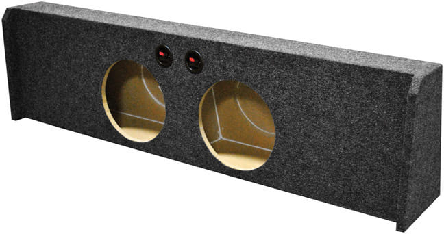 QPower Dual 10" Sealed Empty Woofer Enclosure-Ford '09-'24 F-150 Super Crewselect '17-'24 F-250/350