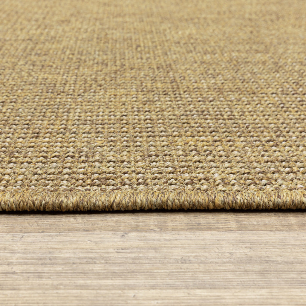 8' X 11' Tan Stain Resistant Indoor Outdoor Area Rug