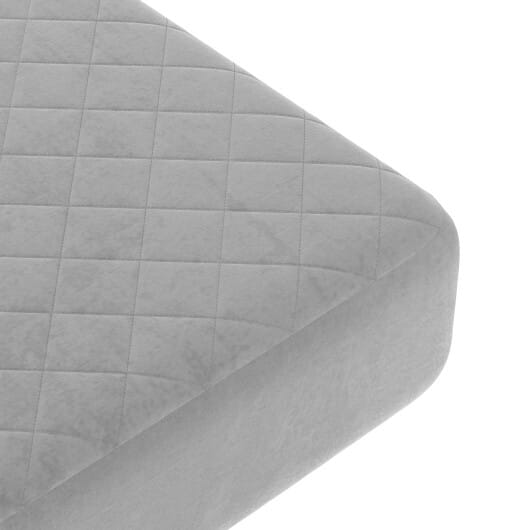 Twin/Queen/King Size Mattress Protector Luxury Super Soft Velvet Mattress Topper-King Size - Color: Gray - Size: King Size