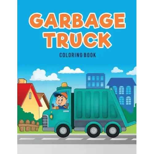 Garbage Truck Coloring Book - Paperback