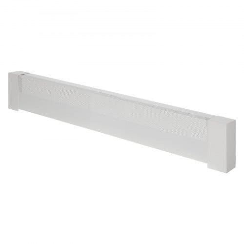 Baseboard Heater Covers, Basic Series 4 ft Standard Electric Heating Unit Front Cover for Home Improvement, Heavy-duty Steel, Easy Installation for Bedroom Replacing Old Cover, White
