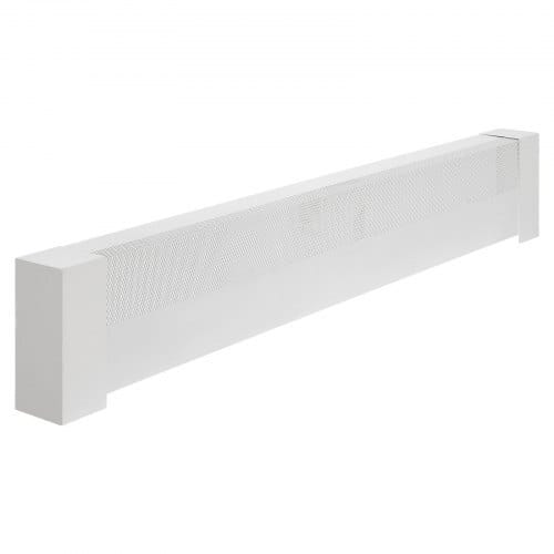Baseboard Heater Covers, Basic Series 4 ft Standard Electric Heating Unit Front Cover for Home Improvement, Heavy-duty Steel, Easy Installation for Bedroom Replacing Old Cover, White